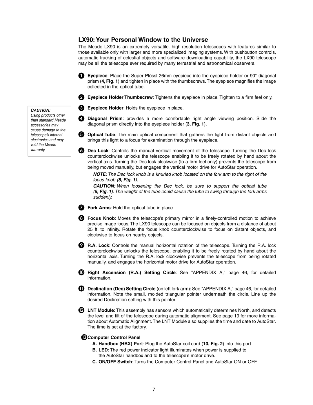 Meade LX90 instruction manual 