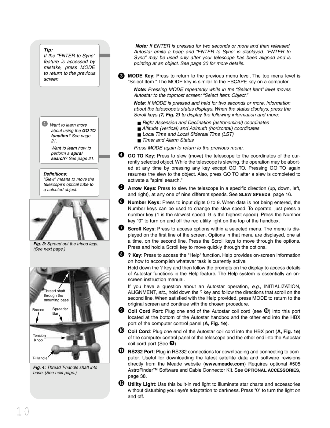 Meade LXD 75 instruction manual Tip 