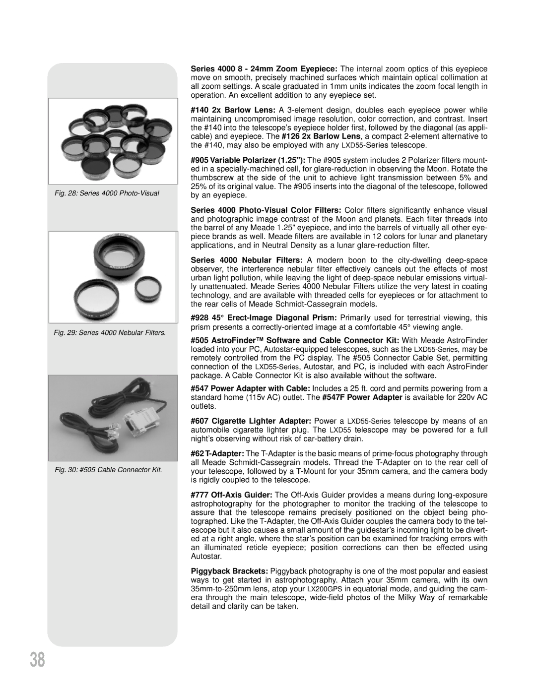 Meade LXD55 instruction manual Series 4000 Photo-Visual 