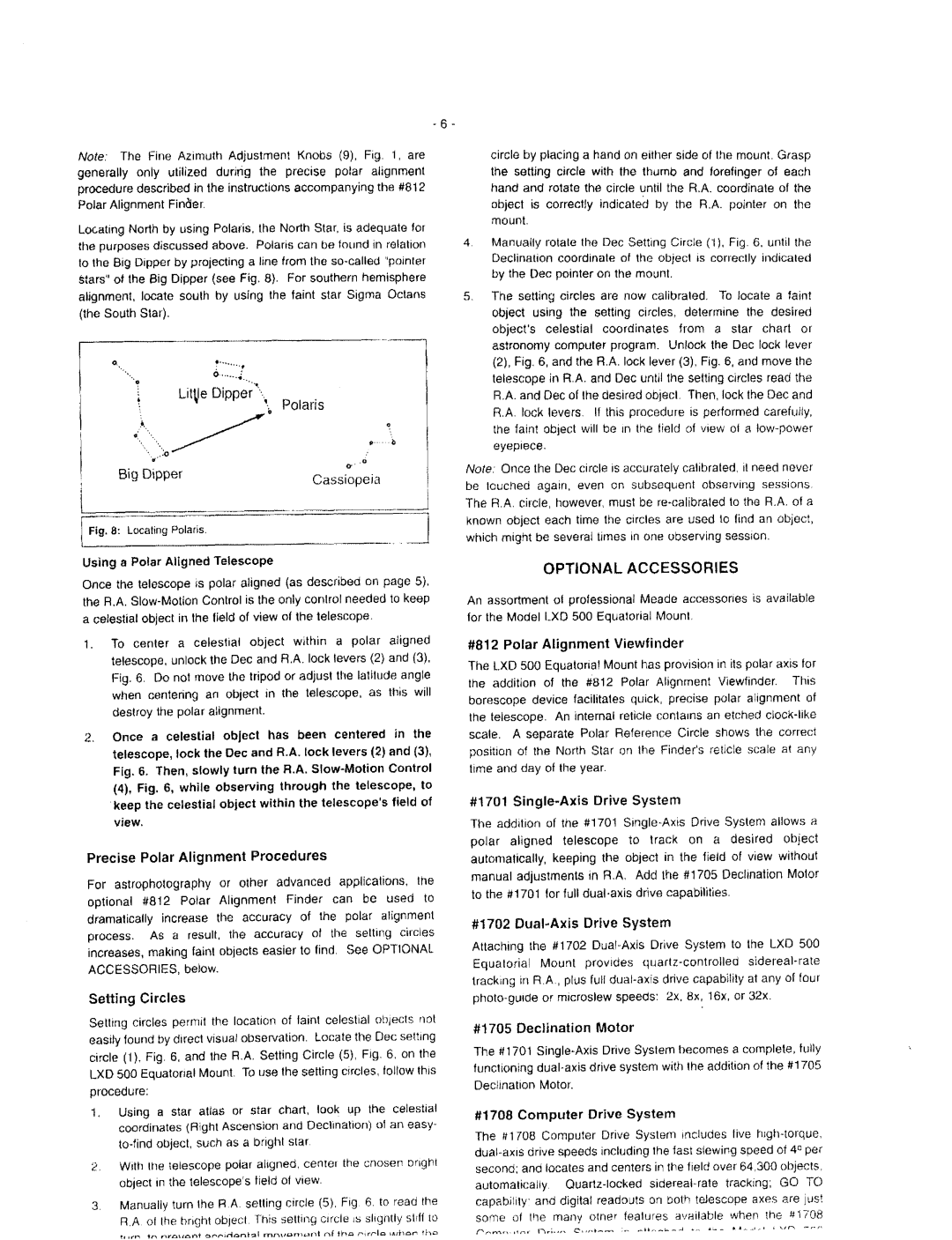Meade Meade LXD 500B, Meade LXD 500A manual 