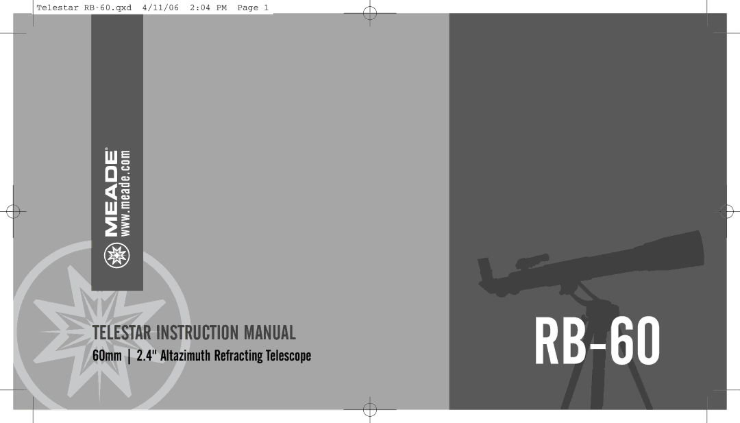 Meade RB-60 instruction manual 