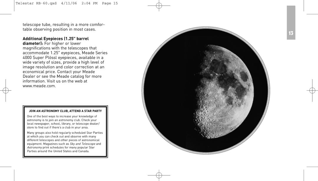 Meade RB-60 instruction manual AndTelescope 