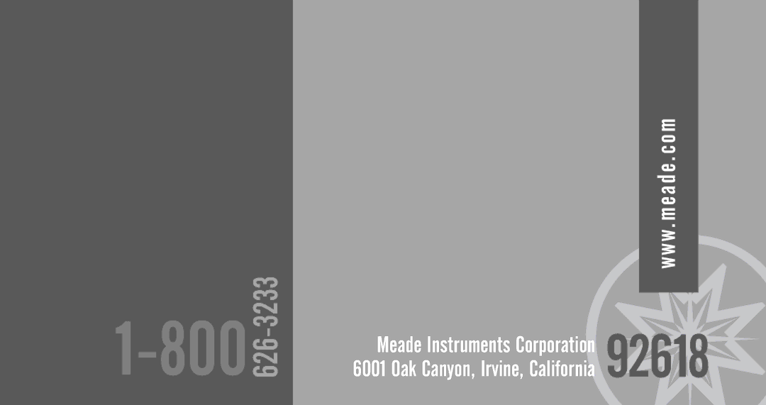 Meade RB-70 instruction manual 92618 