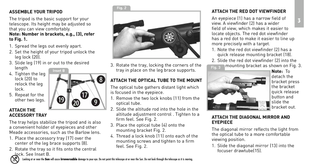 Meade RB-70 instruction manual 