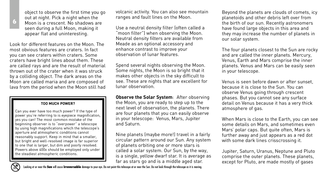 Meade RB-70 instruction manual 