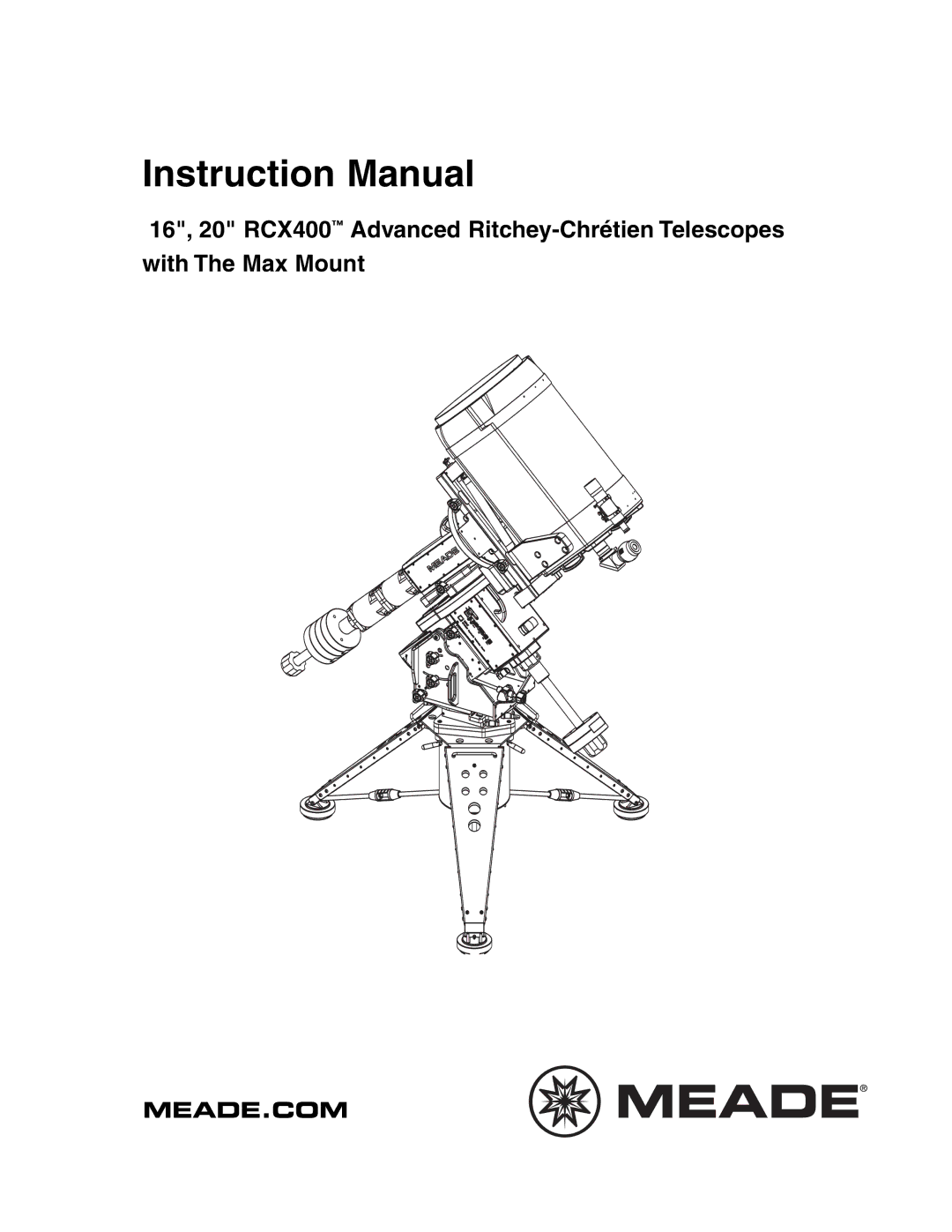 Meade RCX400 instruction manual Meade.Com 