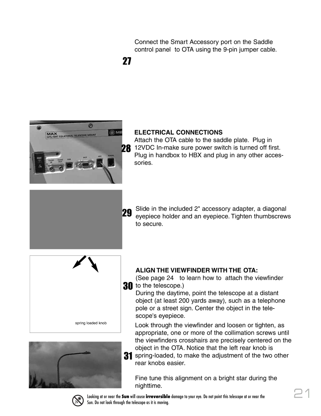 Meade RCX400 instruction manual Electrical Connections 