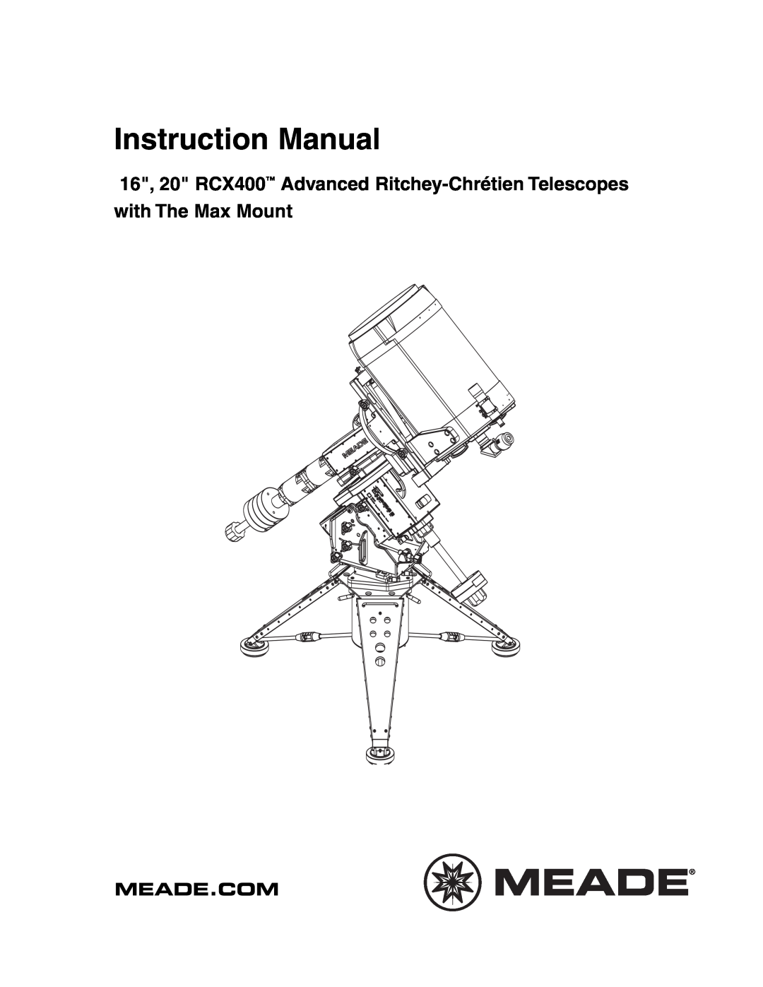 Meade RCX400 instruction manual 