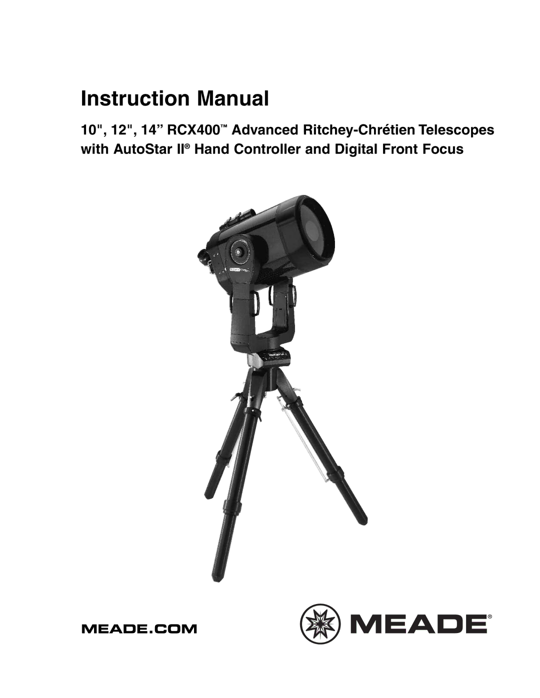 Meade RCX400TM instruction manual Meade.Com 