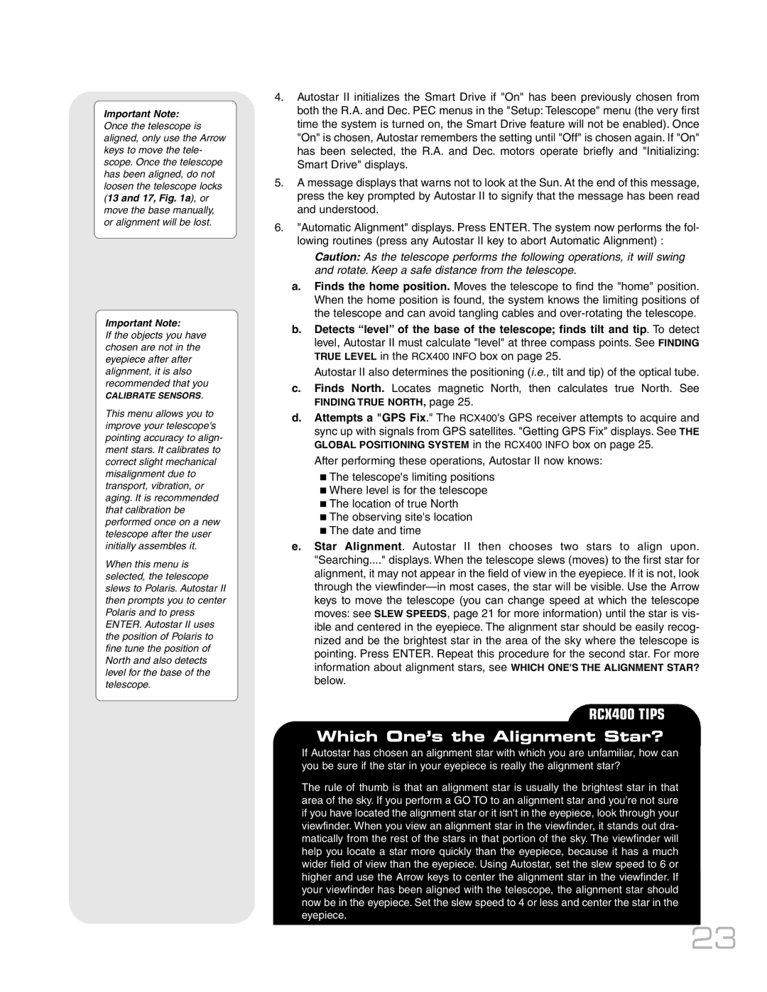 Meade RCX400TM instruction manual Which One’s the Alignment Star? 