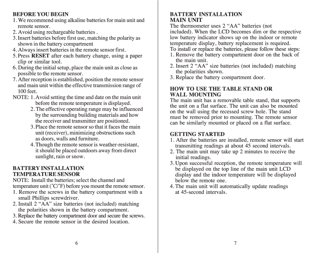 Meade TE109NL-M user manual 