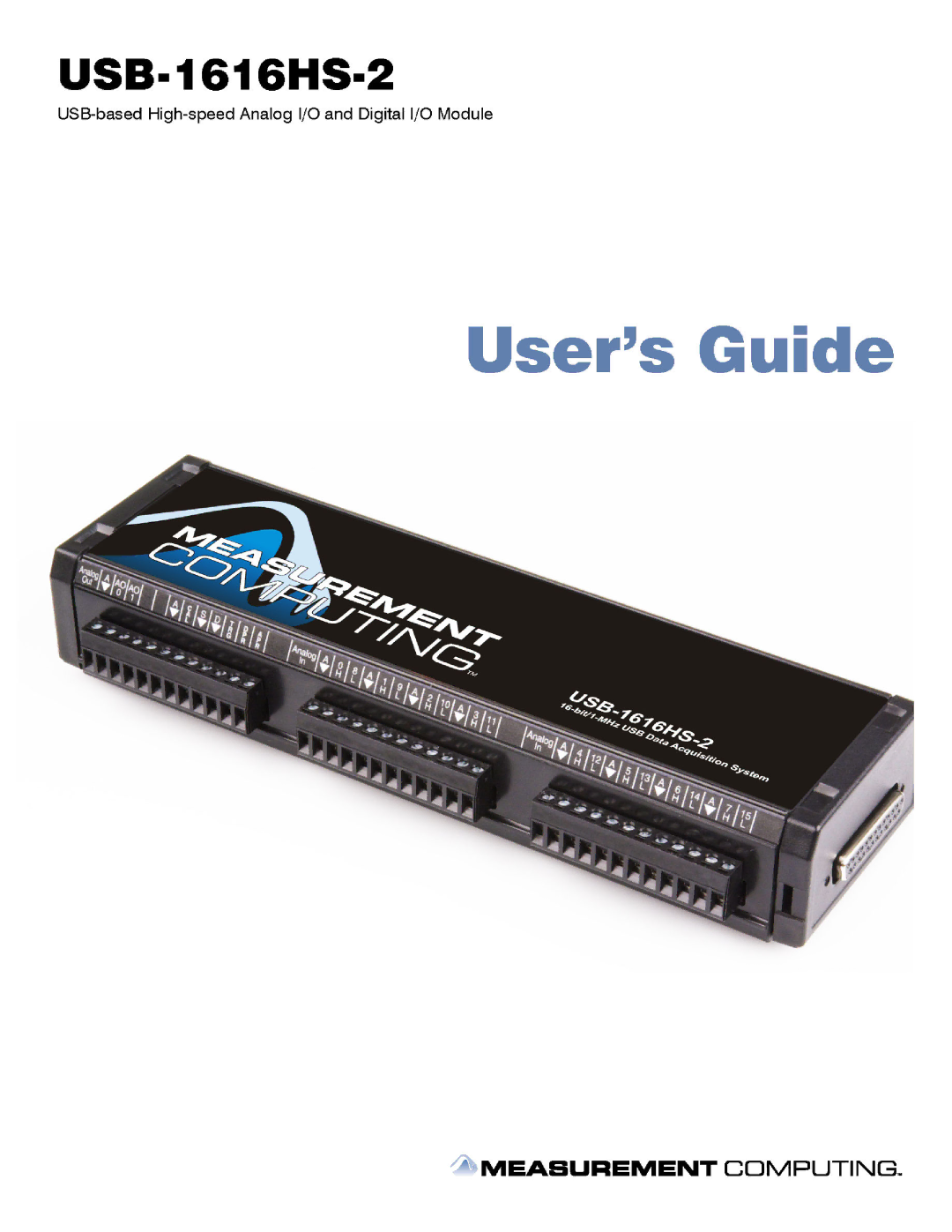 Measurement Specialties USB-1616HS-2 manual 