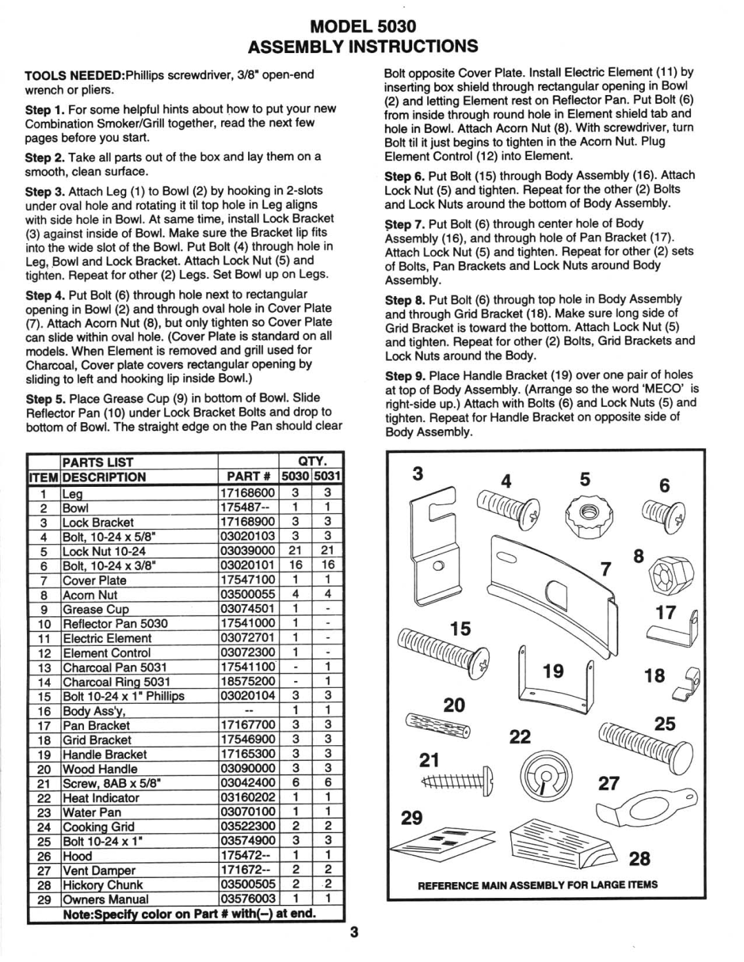 Meco 5030, 5031 manual 