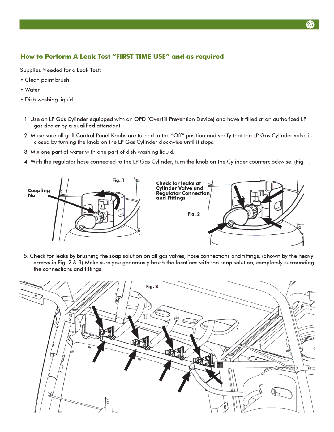 Meco 6623S8E641 manual How to Perform a Leak Test First Time USE and as required 