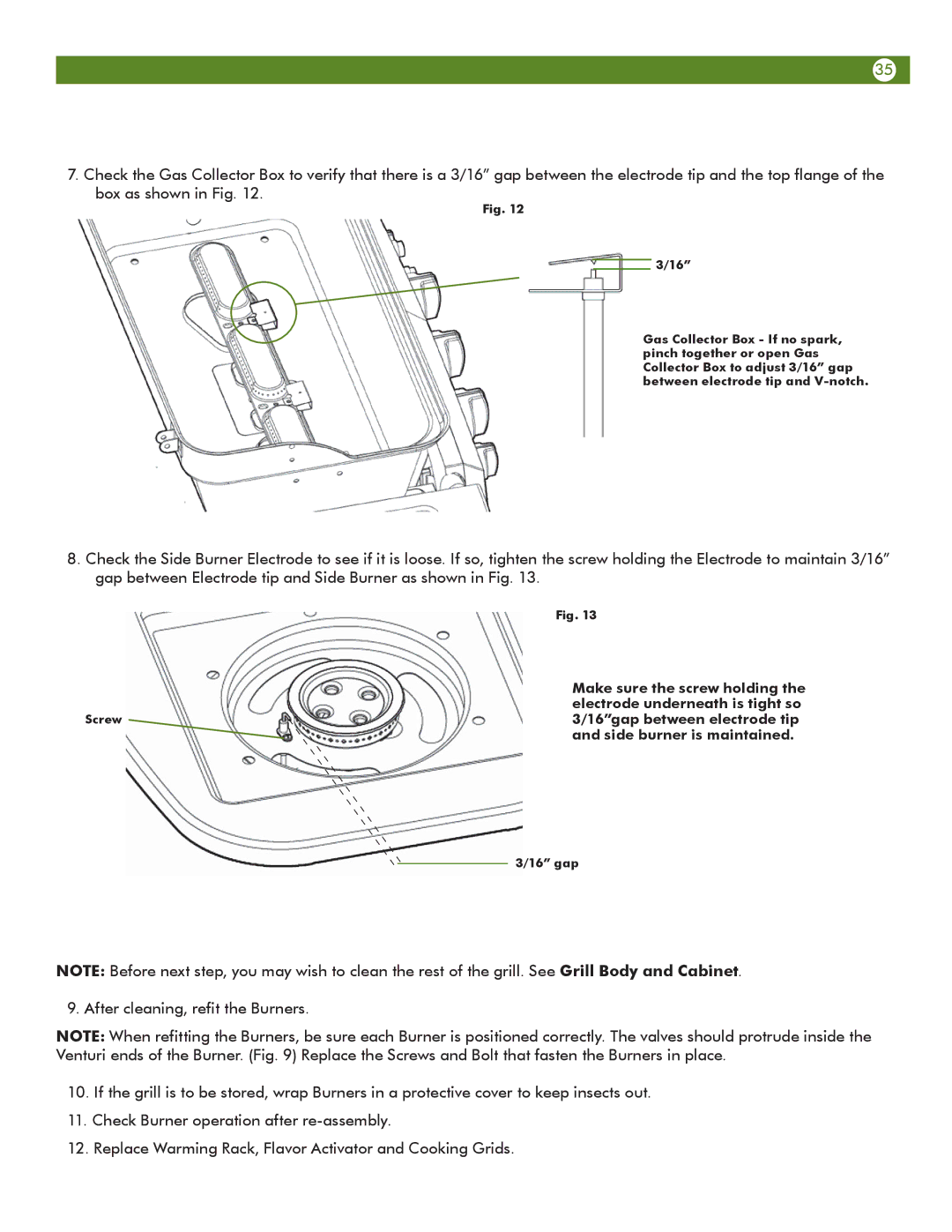 Meco 6623S8E641 manual 16 gap 