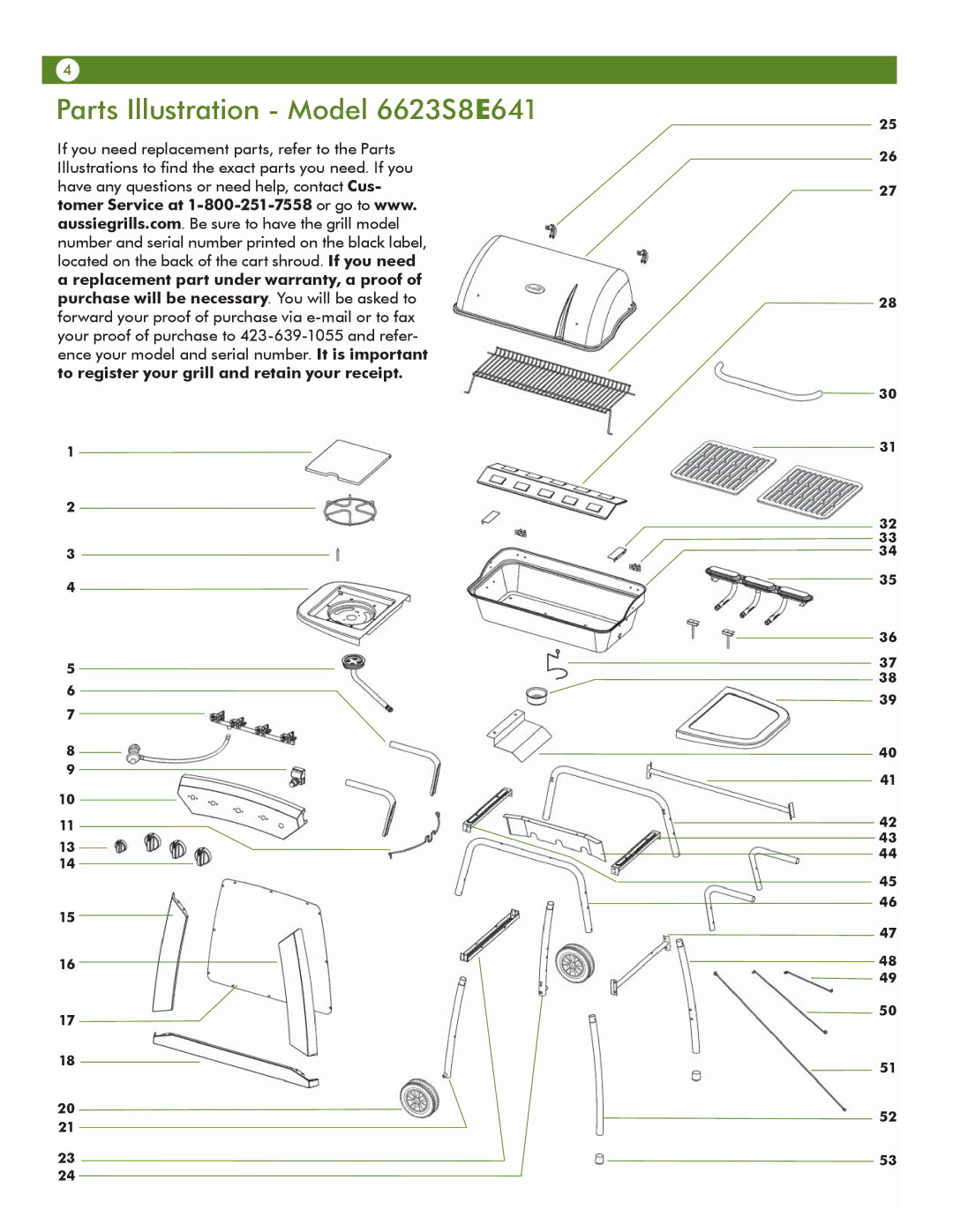 Meco manual Parts Illustration Model 6623S8E641 