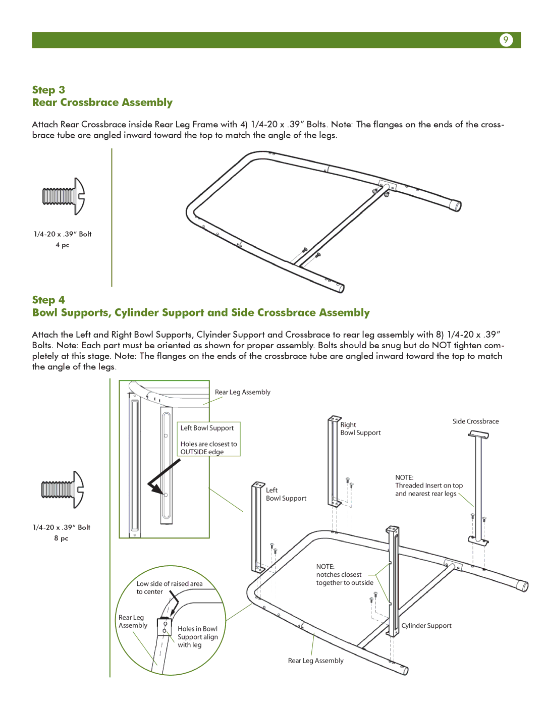 Meco 6623S8E641 manual Step Rear Crossbrace Assembly 