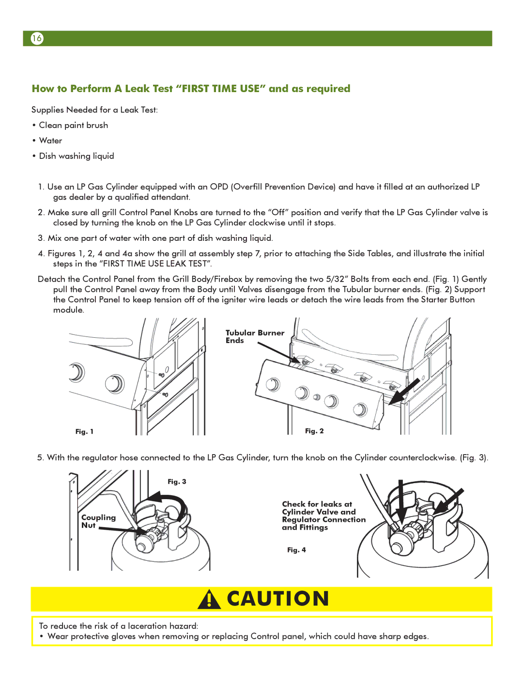 Meco 67A4T09K21 manual How to Perform a Leak Test First Time USE and as required 