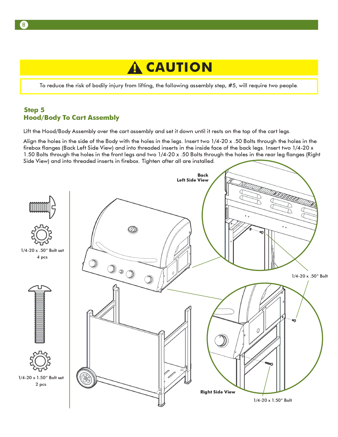 Meco 67A4T09K21 manual Step Hood/Body To Cart Assembly 