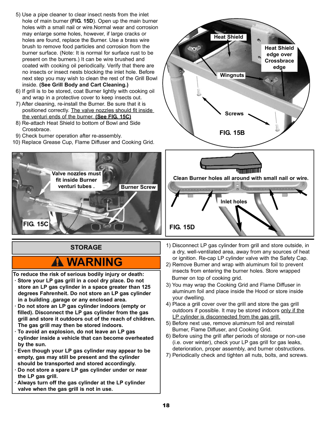 Meco 7110.7.641 manual Storage 