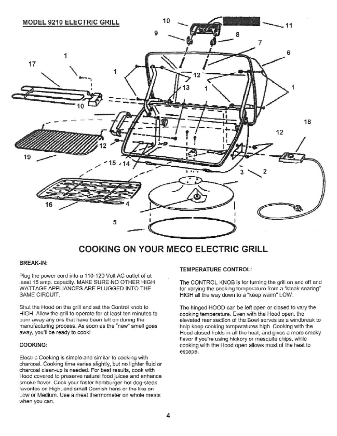 Meco 9210.4 owner manual 