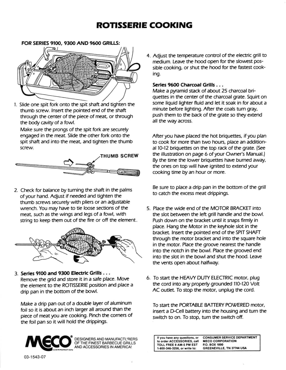 Meco 9300 manual 