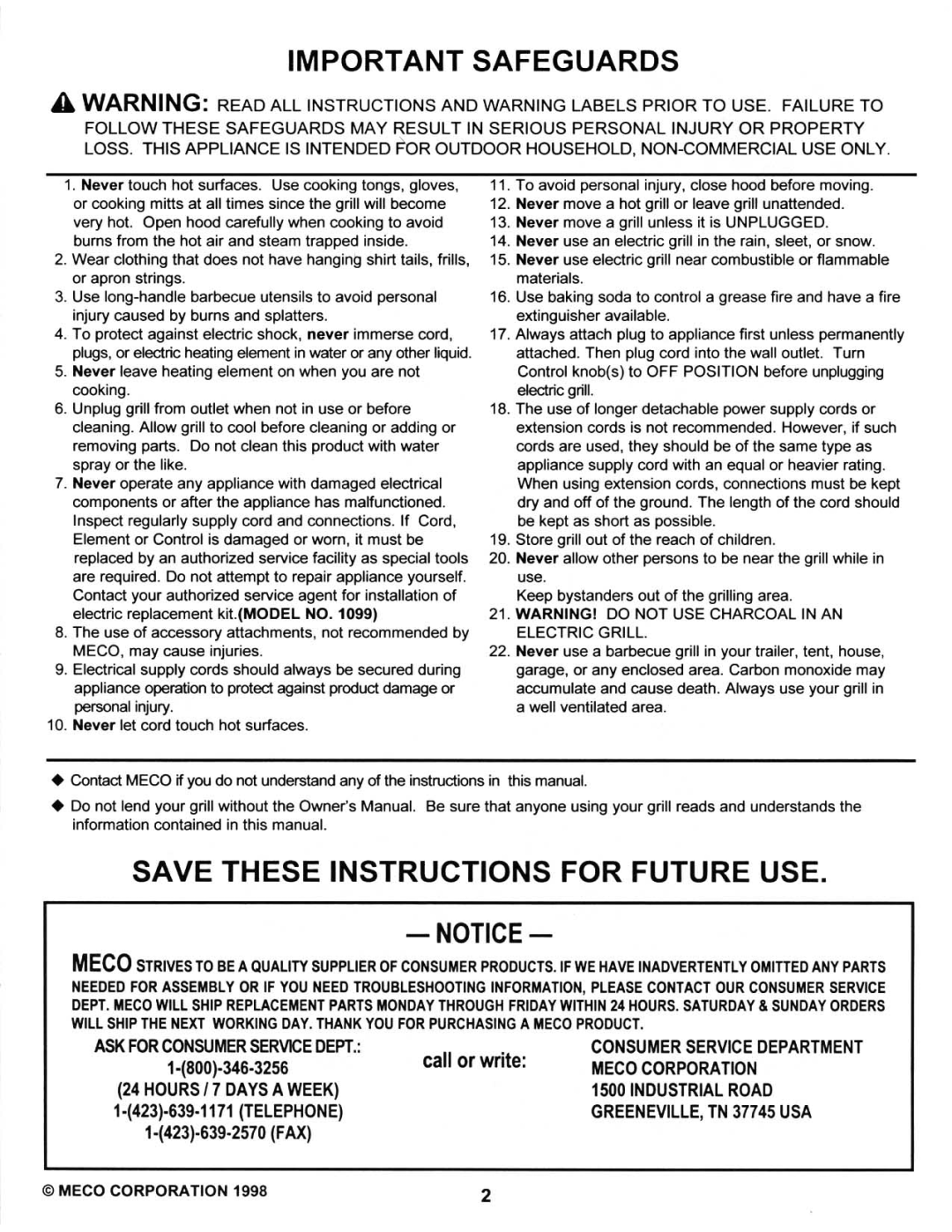 Meco 9350 Series manual 