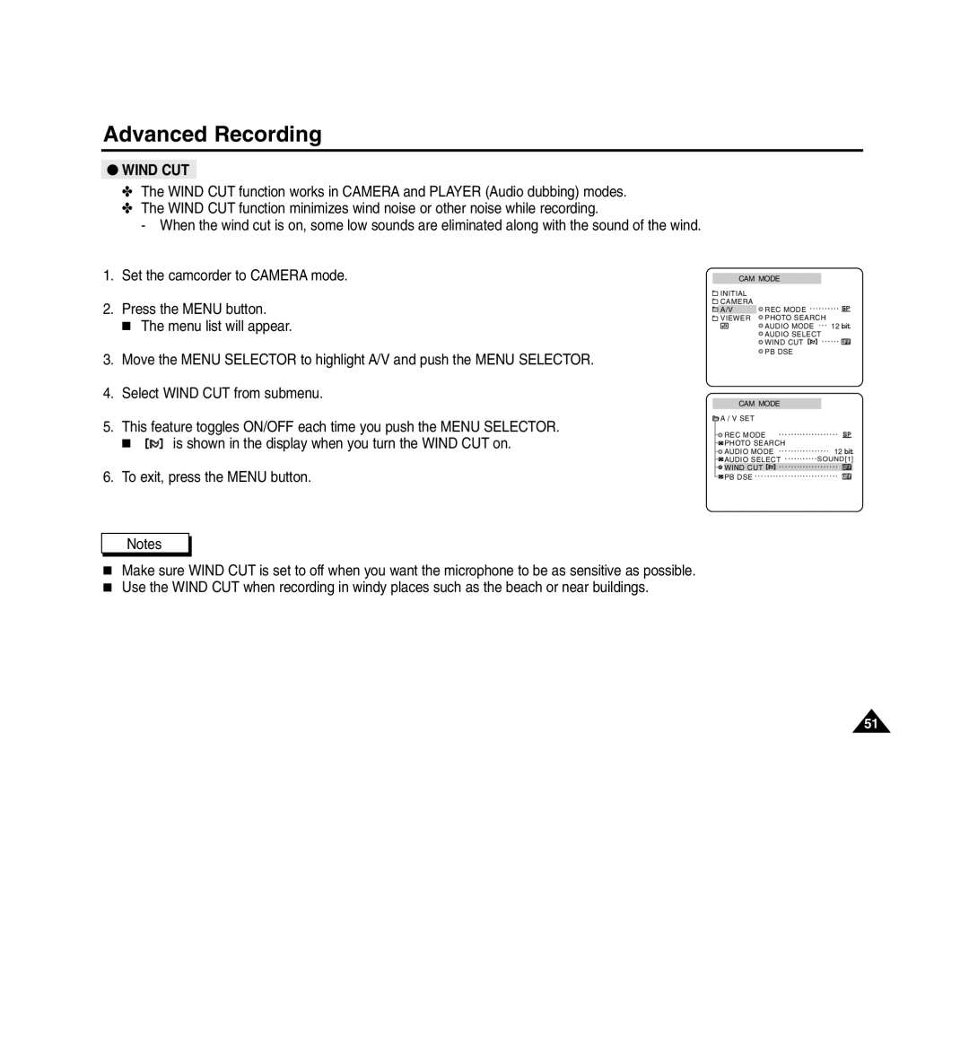 Medion MD80566 manual Wind CUT 