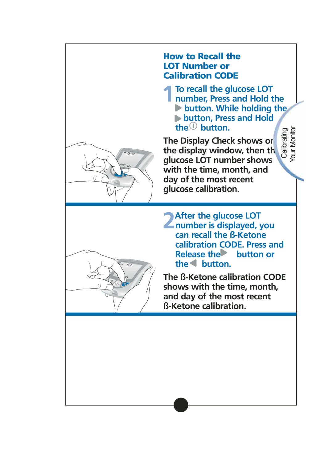 MediSense ART06986 manual How to Recall LOT Number or Calibration Code 