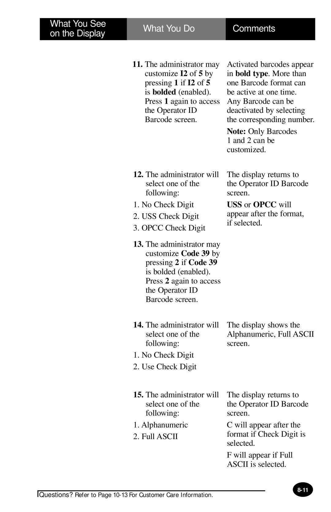 MediSense PCx manual USS or Opcc will appear after the format, if selected 