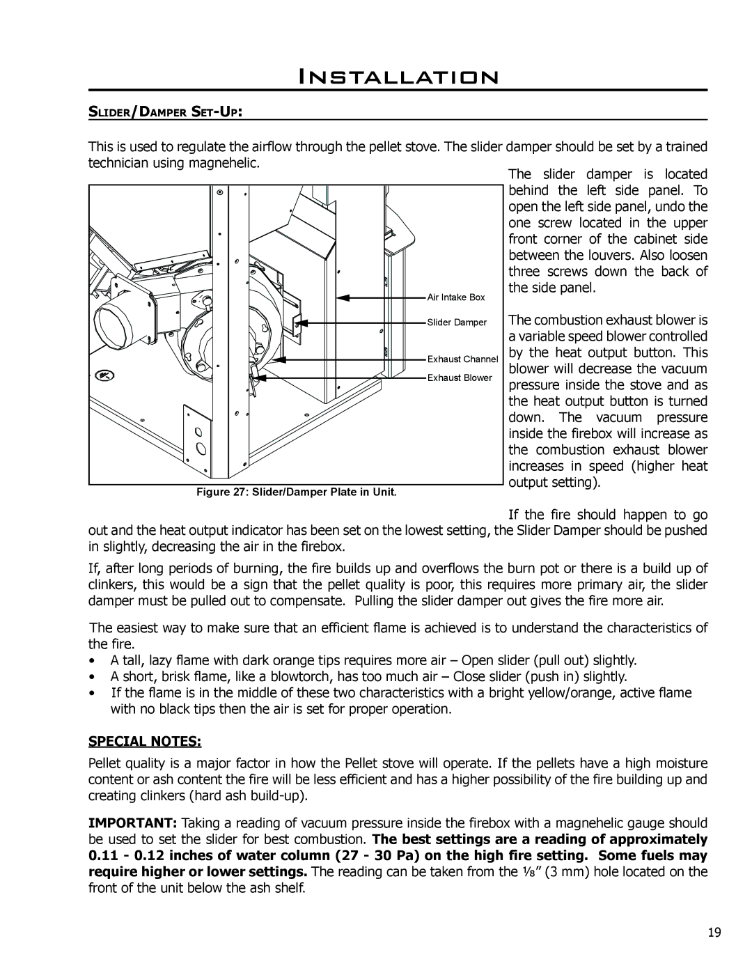 Mega Catch Mini technical manual Special Notes 