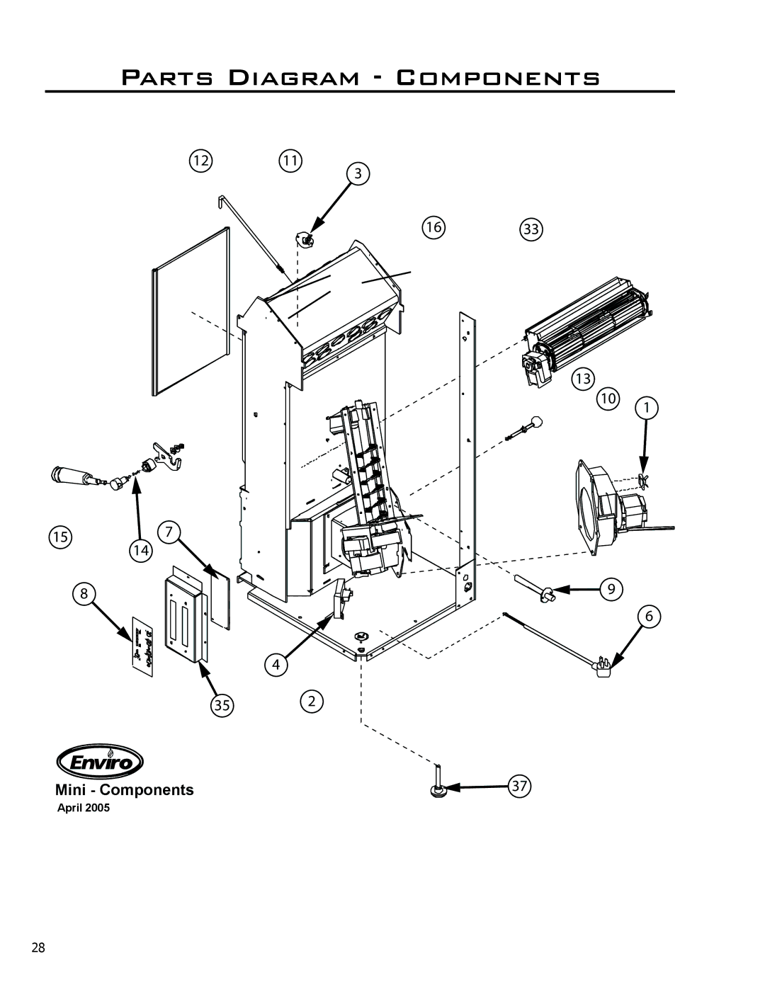 Mega Catch Mini technical manual Parts Diagram Components 