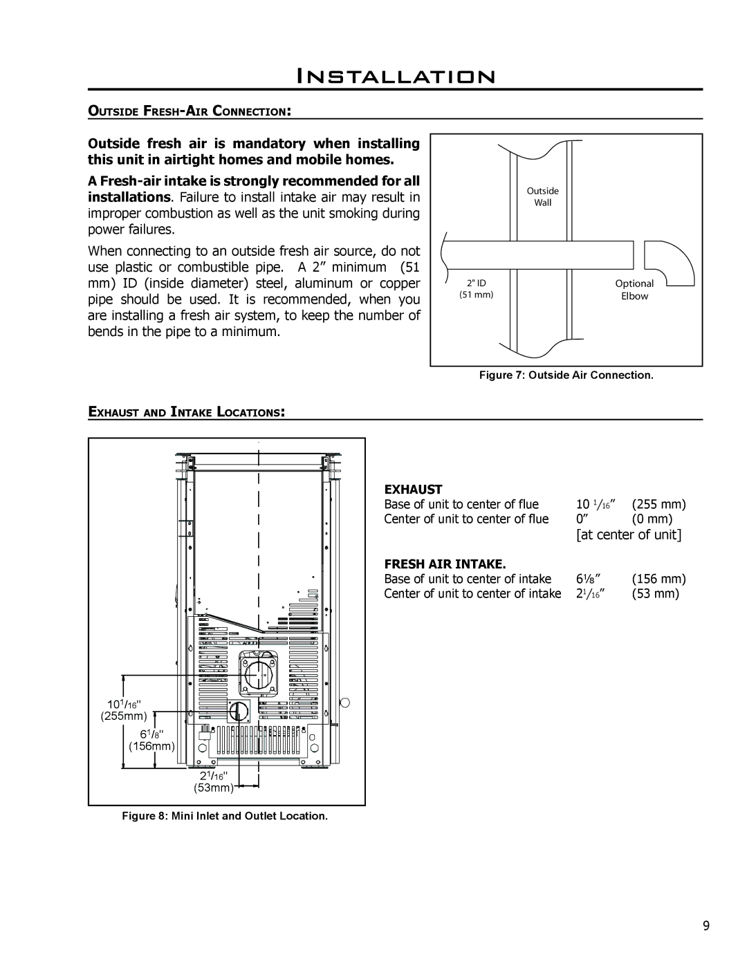 Mega Catch Mini technical manual At center of unit 