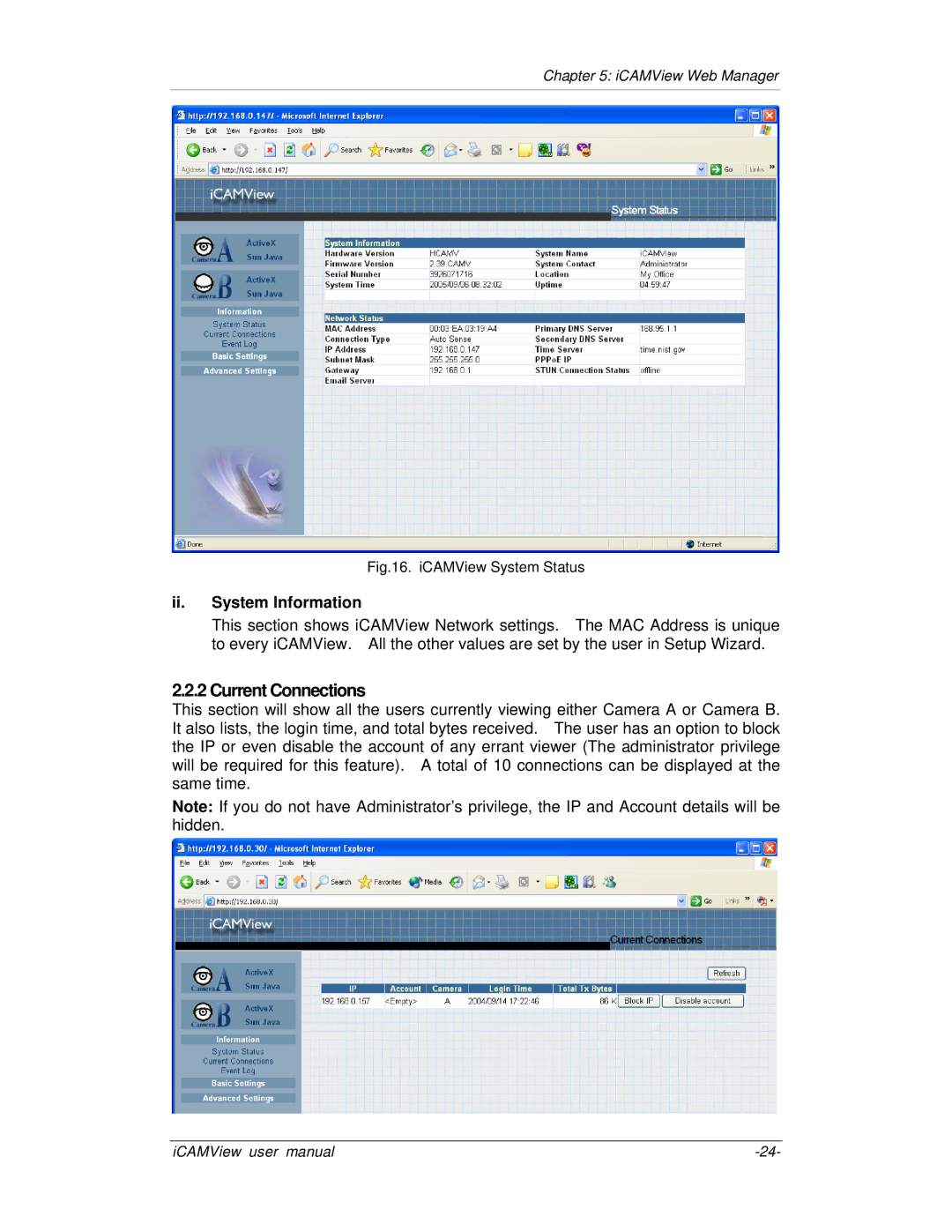 Mega System Tech iCV-03, iCV-02, iCV-01a, iCV-01b manual Current Connections, Ii. System Information 