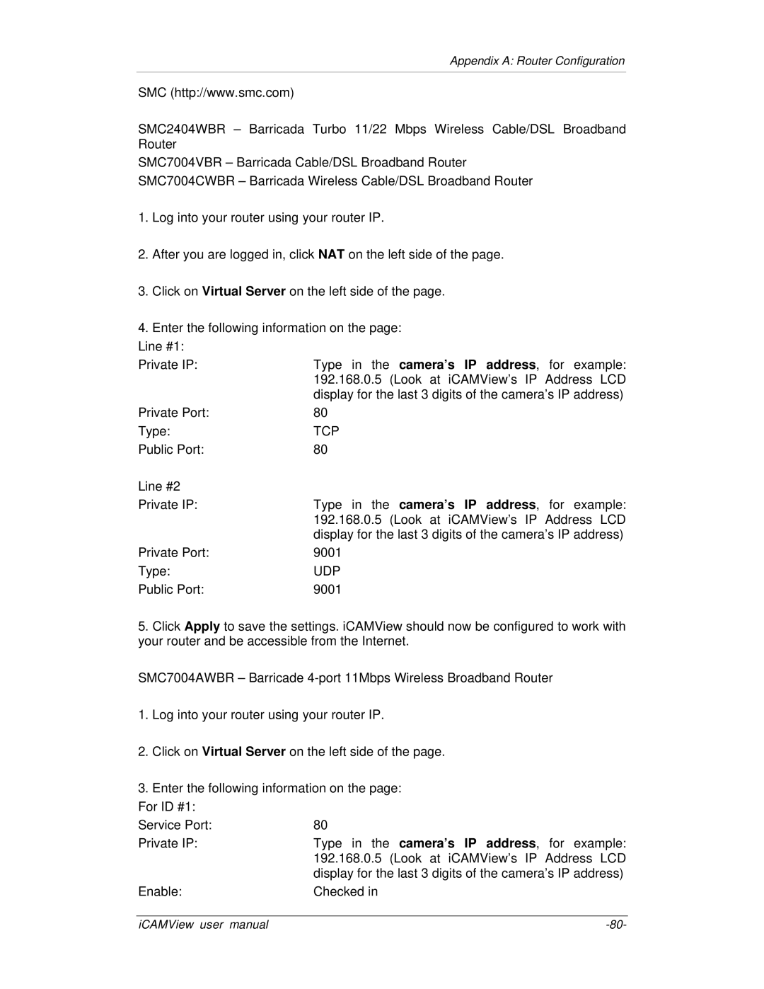 Mega System Tech iCV-03, iCV-02, iCV-01a, iCV-01b manual Enable Checked 