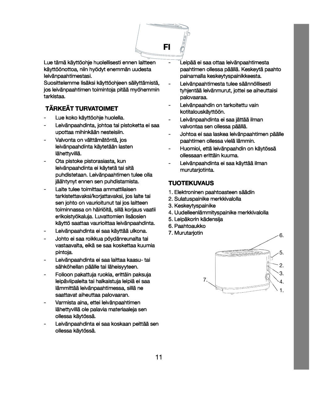 Melissa 021 & 028 manual Tärkeät Turvatoimet, Tuotekuvaus 