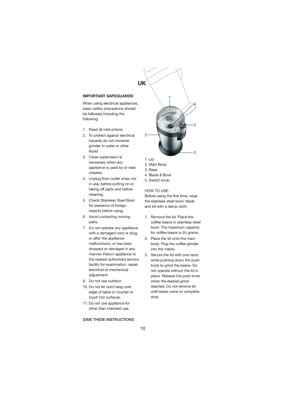 Melissa 245-006 manual Important Safeguards, HOW to USE 