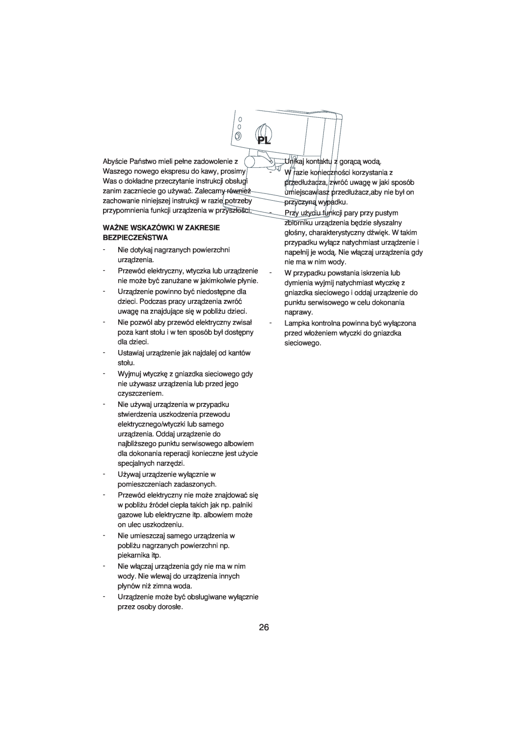 Melissa 245-027 manual Wa˚Ne Wskazówki W Zakresie Bezpiecze¡Stwa 