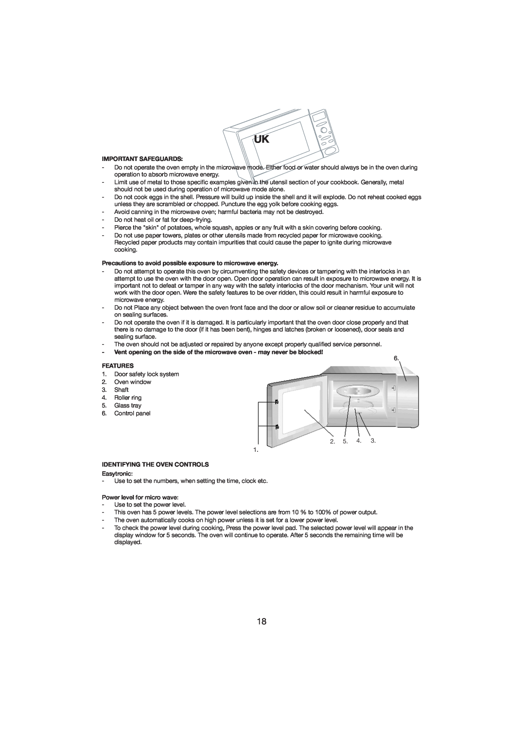 Melissa 253-001 manual Important Safeguards, Features, Identifying The Oven Controls 