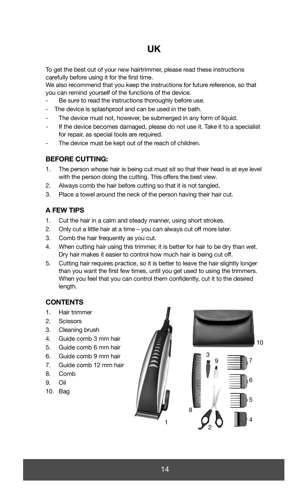 Melissa 638-132 manual Before Cutting, FEW Tips, Contents 