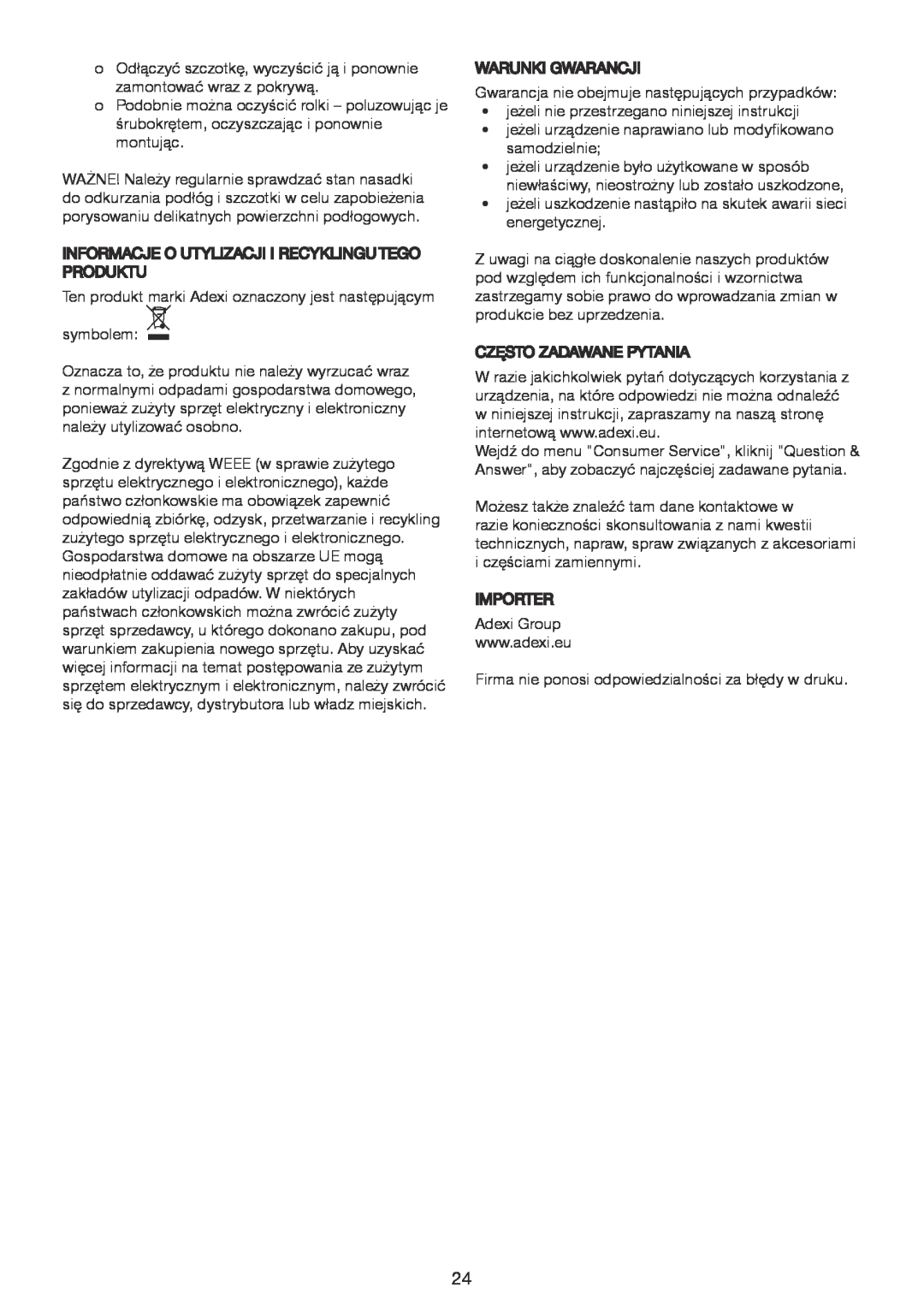 Melissa 640-075 manual Informacjeo Utylizacji Irecyklingu Tego Produktu 