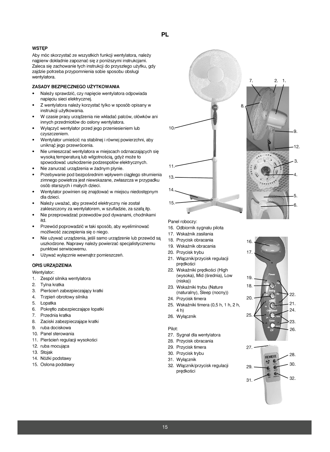 Melissa 671-116 manual Wst¢P, Zasady Bezpiecznego U˚YTKOWANIA, Opis Urzñdzenia 