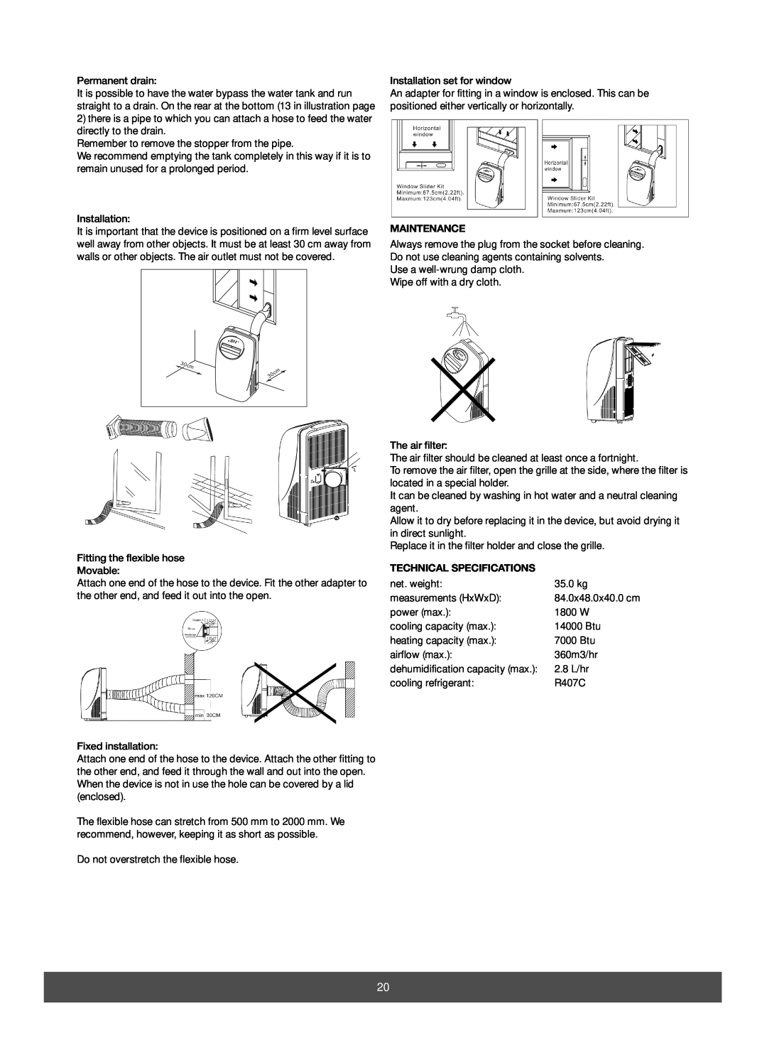 Melissa 673-003 manual Maintenance, Technical Specifications 