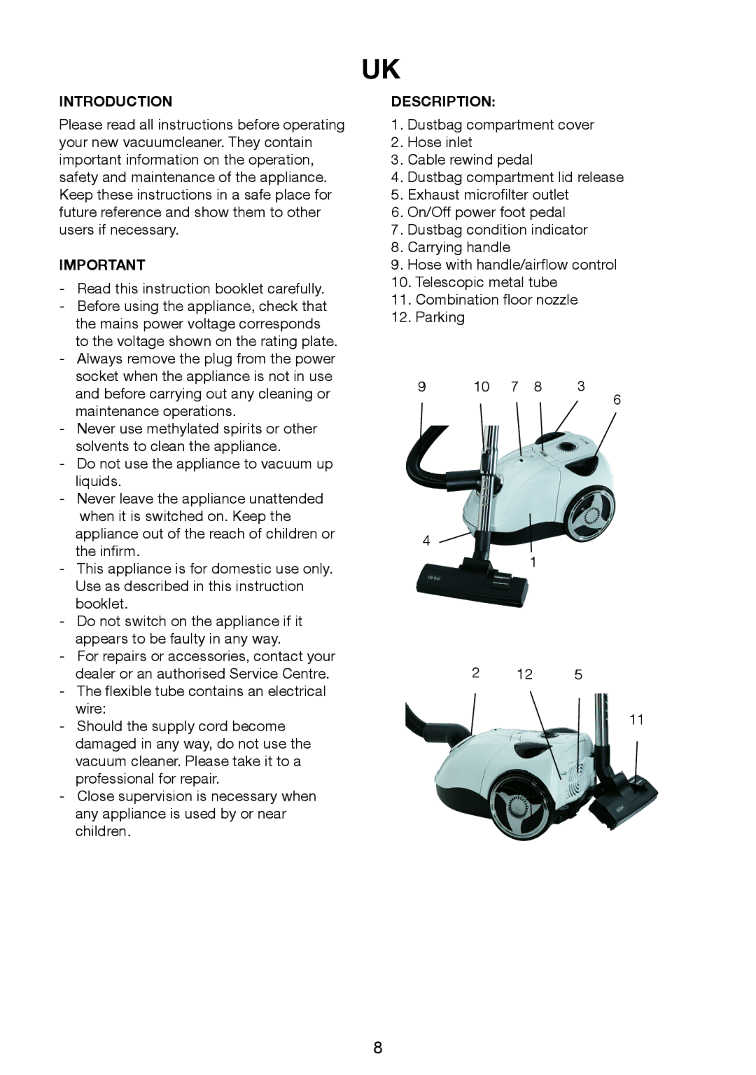 Melissa 740-116 manual Introduction, Description 