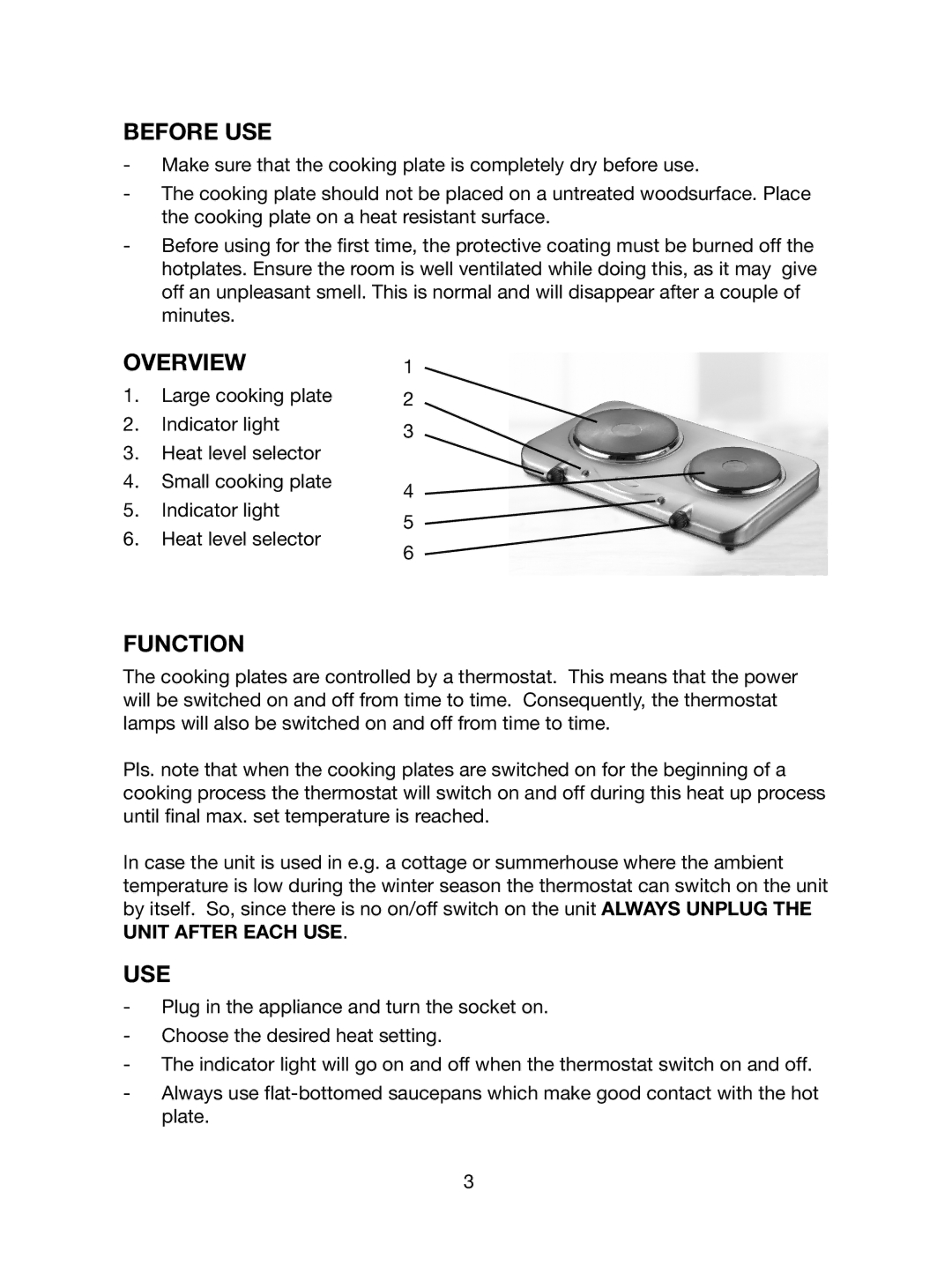 Melissa 750-024 manual Before USE, Overview, Function, Use 