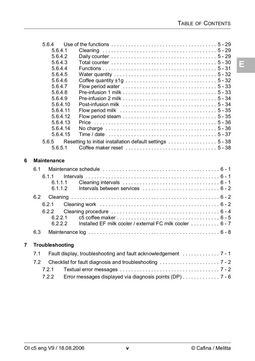 Melitta 2954076 manual Maintenance, Troubleshooting 