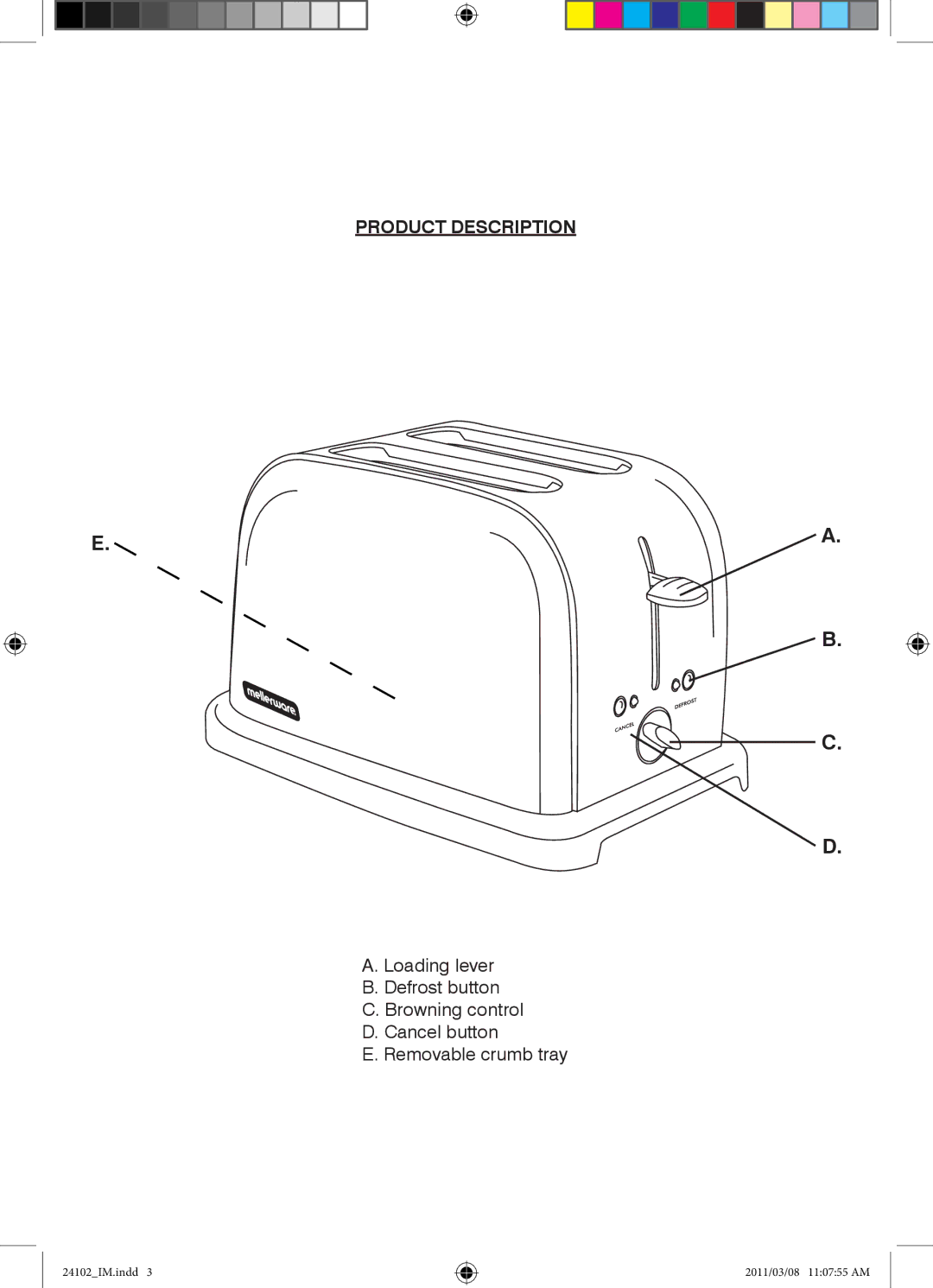 Mellerware 2 4 1 0 2 specifications Product Description 