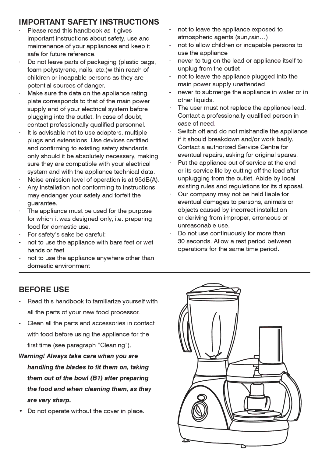 Mellerware 2 6 2 1 05 0 0 W specifications Important Safety Instructions, Before USE 