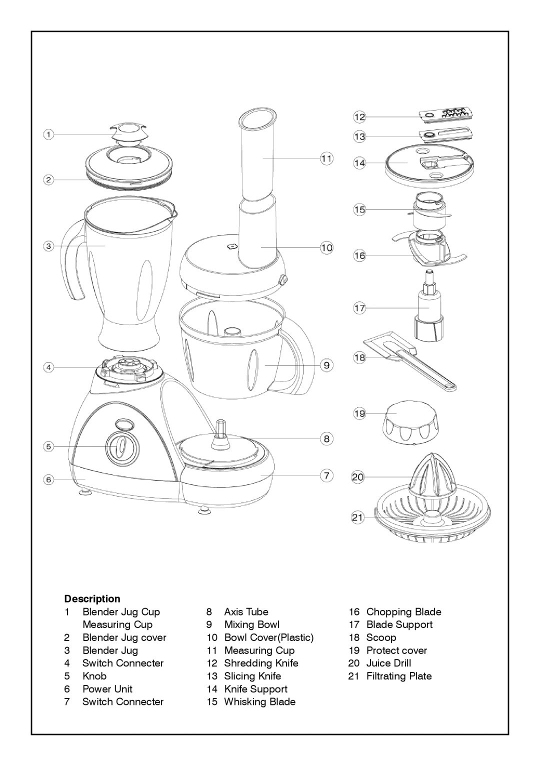 Mellerware 2 6 2 1 05 0 0 W manual Description 