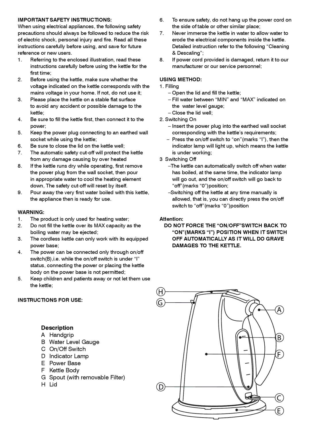 Mellerware 22640B specifications Description 